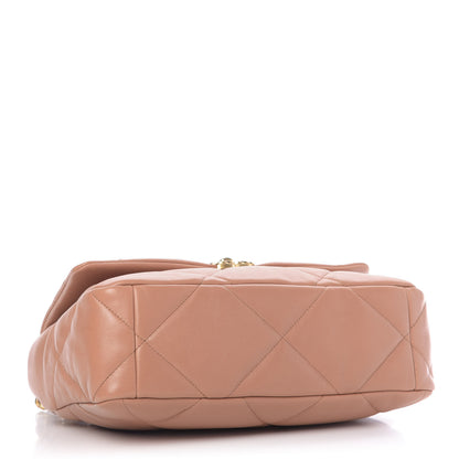Chanel Lambskin Quilted Large 19 Flap Brown 4 of 10