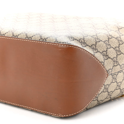 Gucci GG Supreme Monogram Large Linea A Hobo Light Brown 9 of 9