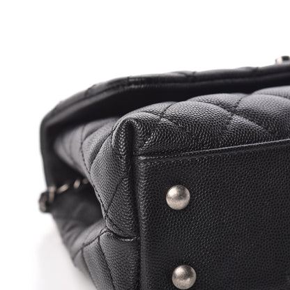 Chanel Caviar Lizard Quilted Mini Coco Handle Flap Black 13 of 19