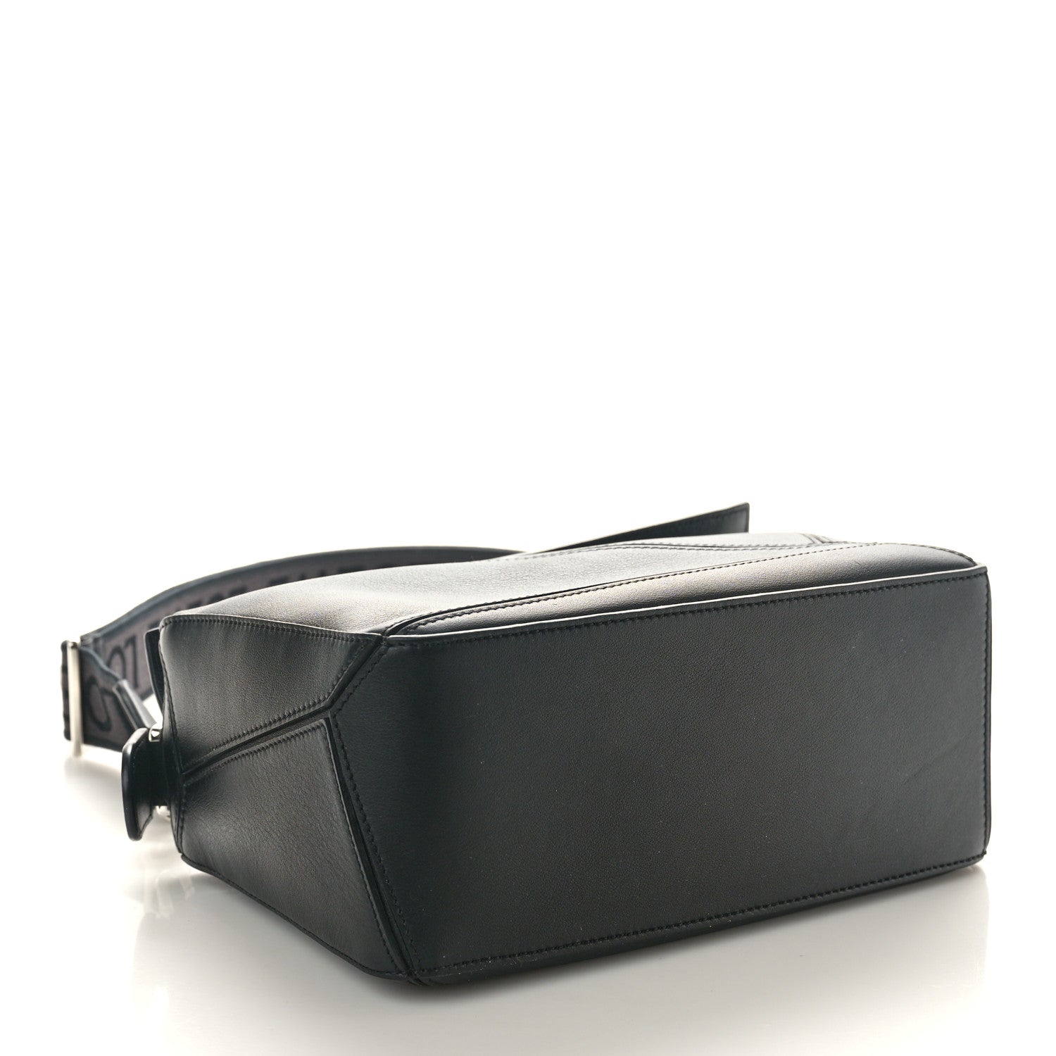 Loewe Satin Calfskin Small Puzzle Bag Black 4 of 9