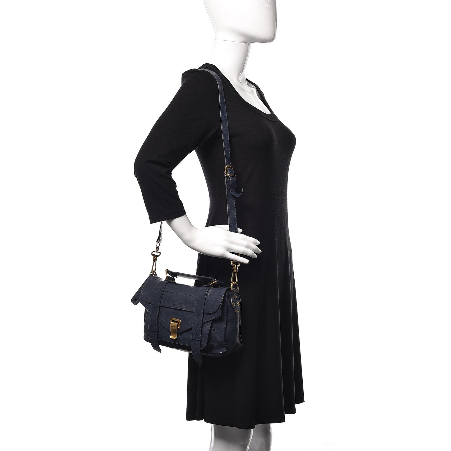Lambskin Tiny PS1 Satchel Midnight