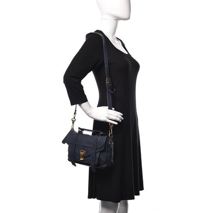 Proenza Schouler Lambskin Tiny PS1 Satchel Midnight 2 of 10