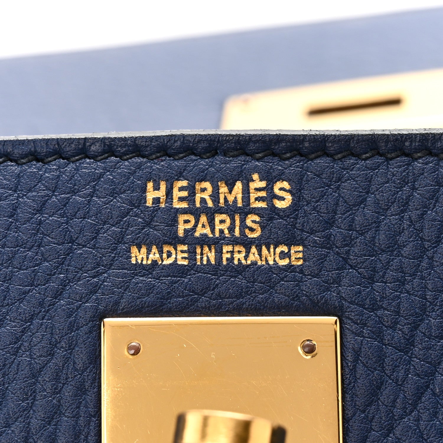 Hermes Taurillon Clemence Kelly Retourne 40 Bleu De Malte 6 of 12