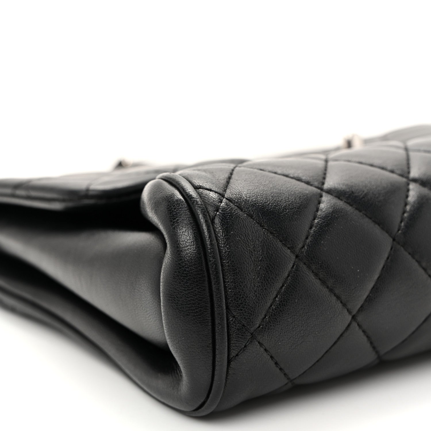Chanel Calfskin Quilted Fold Up Again Flap Bag Black 10 of 10