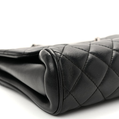 Chanel Calfskin Quilted Fold Up Again Flap Bag Black 10 of 10