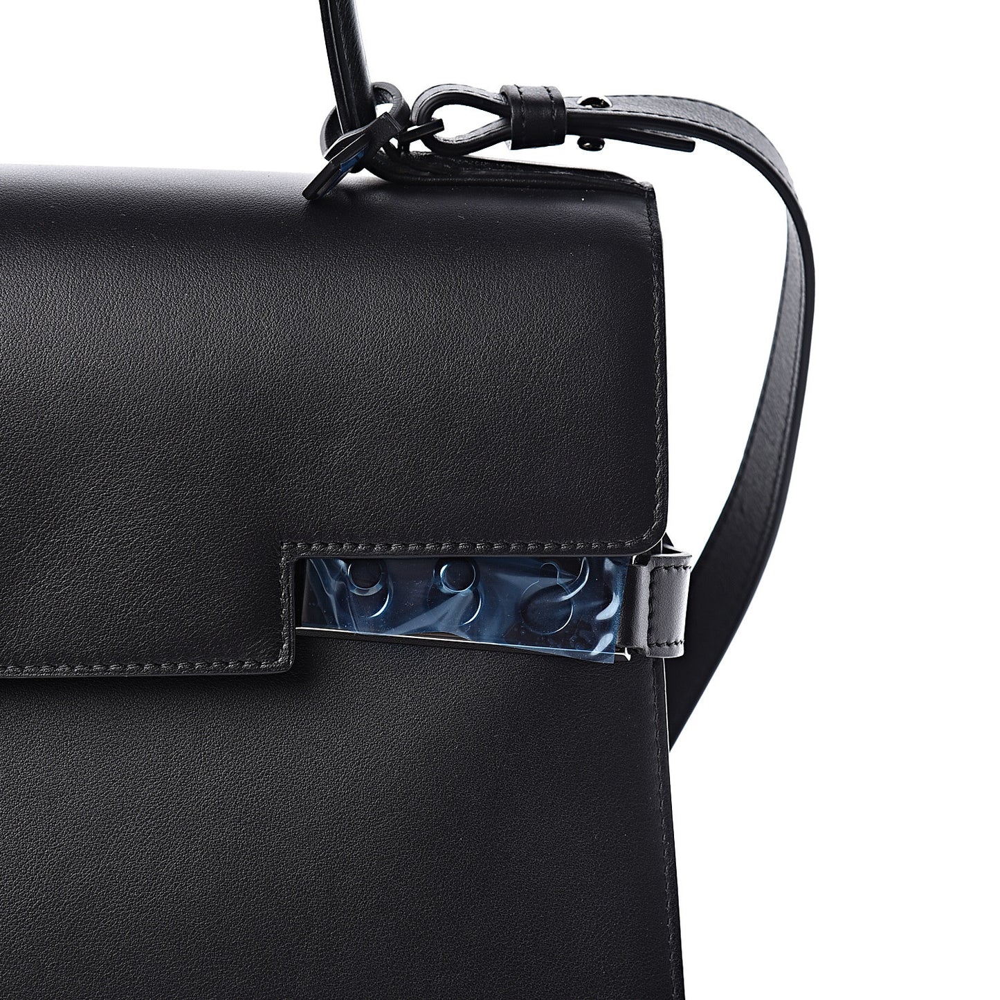 Smooth Calfskin GM Tempete Satchel Black
