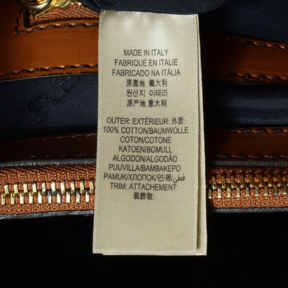 Burberry House Check Bridle Calfskin Medium Whipstitch Tote Light Tan 7 of 9