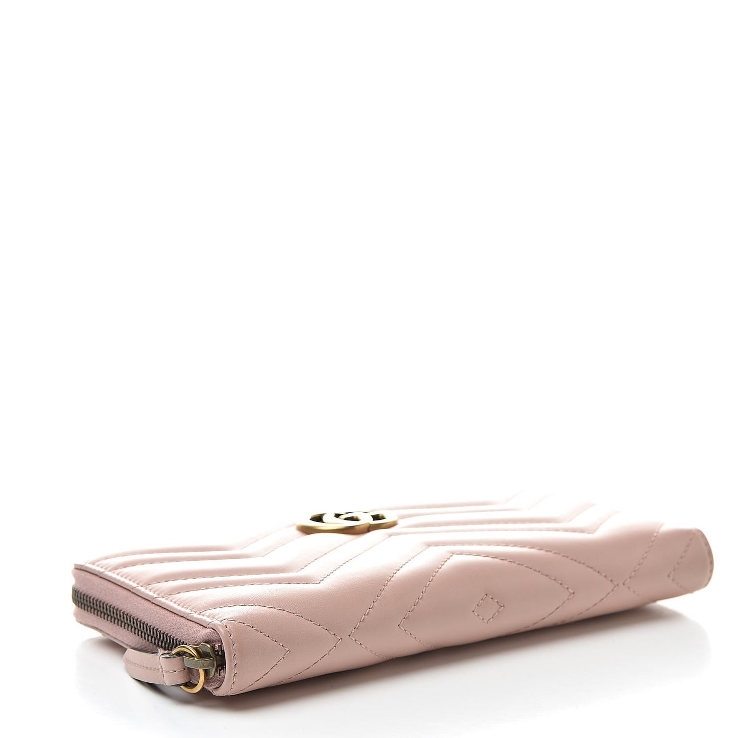 Calfskin Matelasse GG Marmont Zip Around Organizer Wallet Perfect Pink