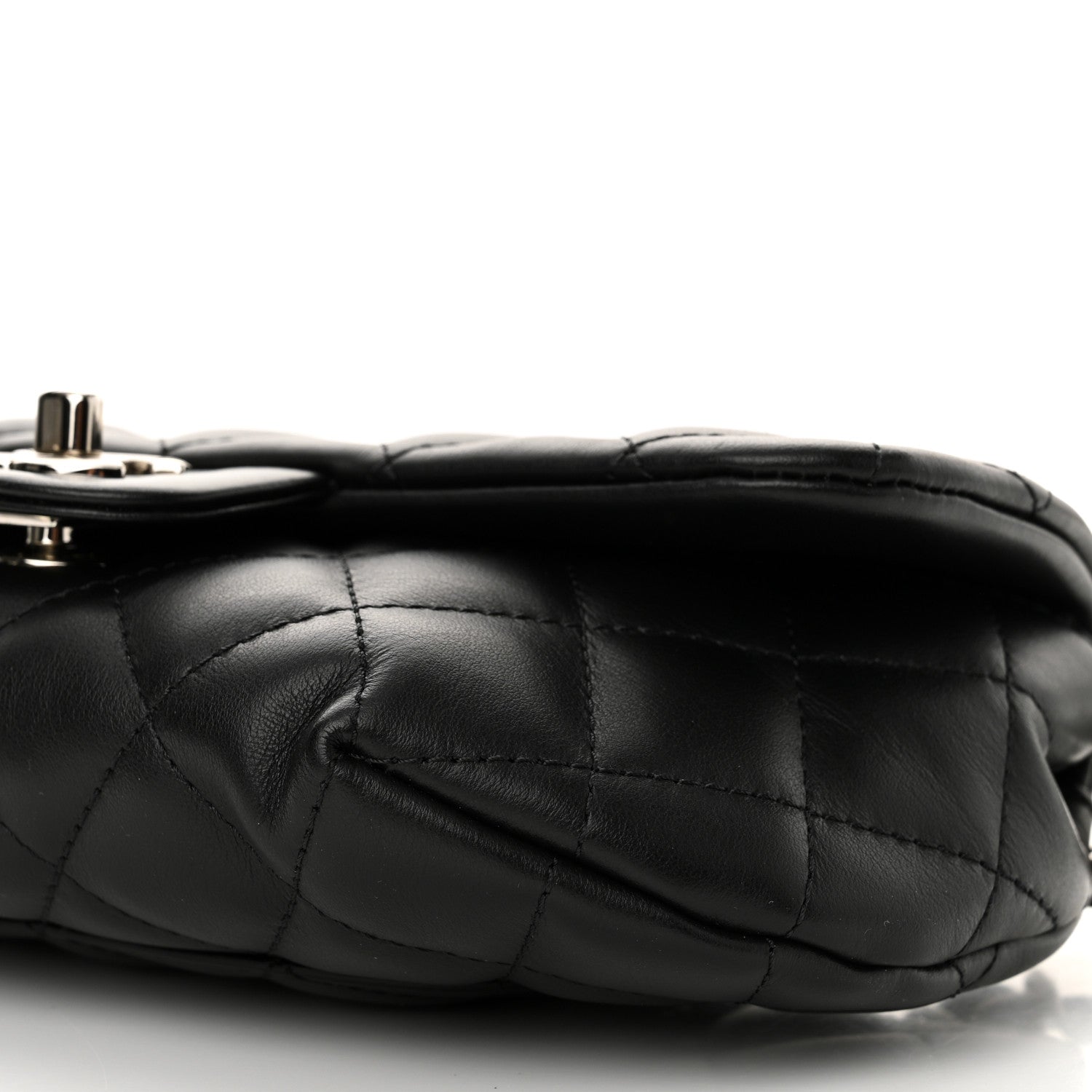 Chanel Calfskin Quilted CC Uniform Flap Belt Bag Black 11 of 11