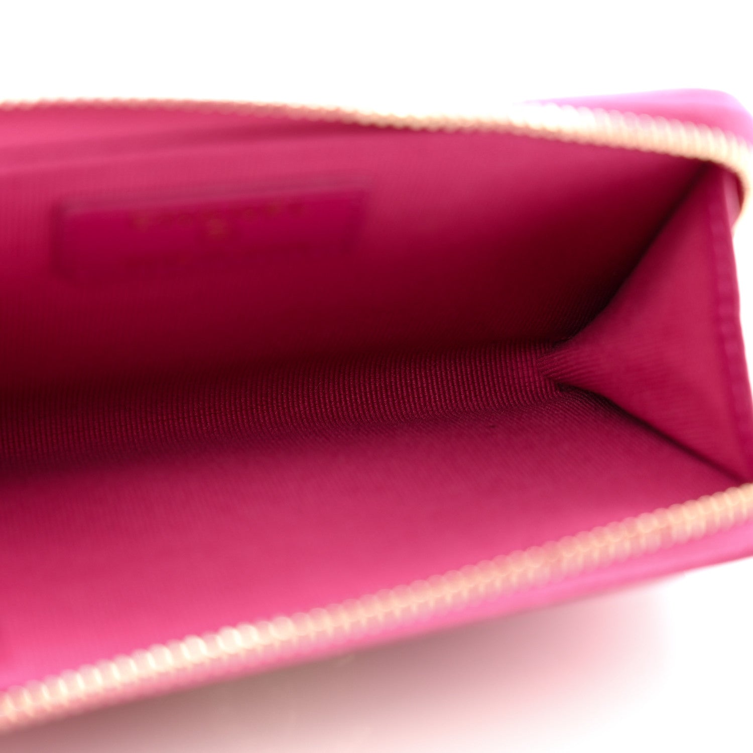 Chanel Lambskin Quilted Pearl Crystal CC Zip Around Card Holder Pink 5 of 8