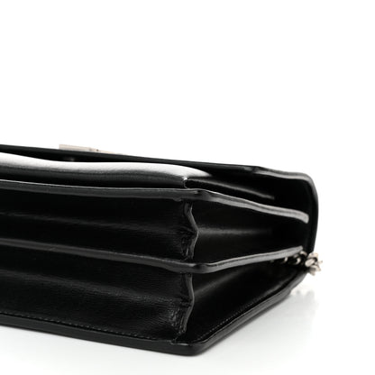 Saint Laurent Coated Bark Calfskin Medium Monogram Sunset Black 10 of 10
