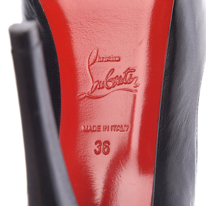 Christian Louboutin Kid Very Prive 120 Pumps 36 Black Red 8 of 15