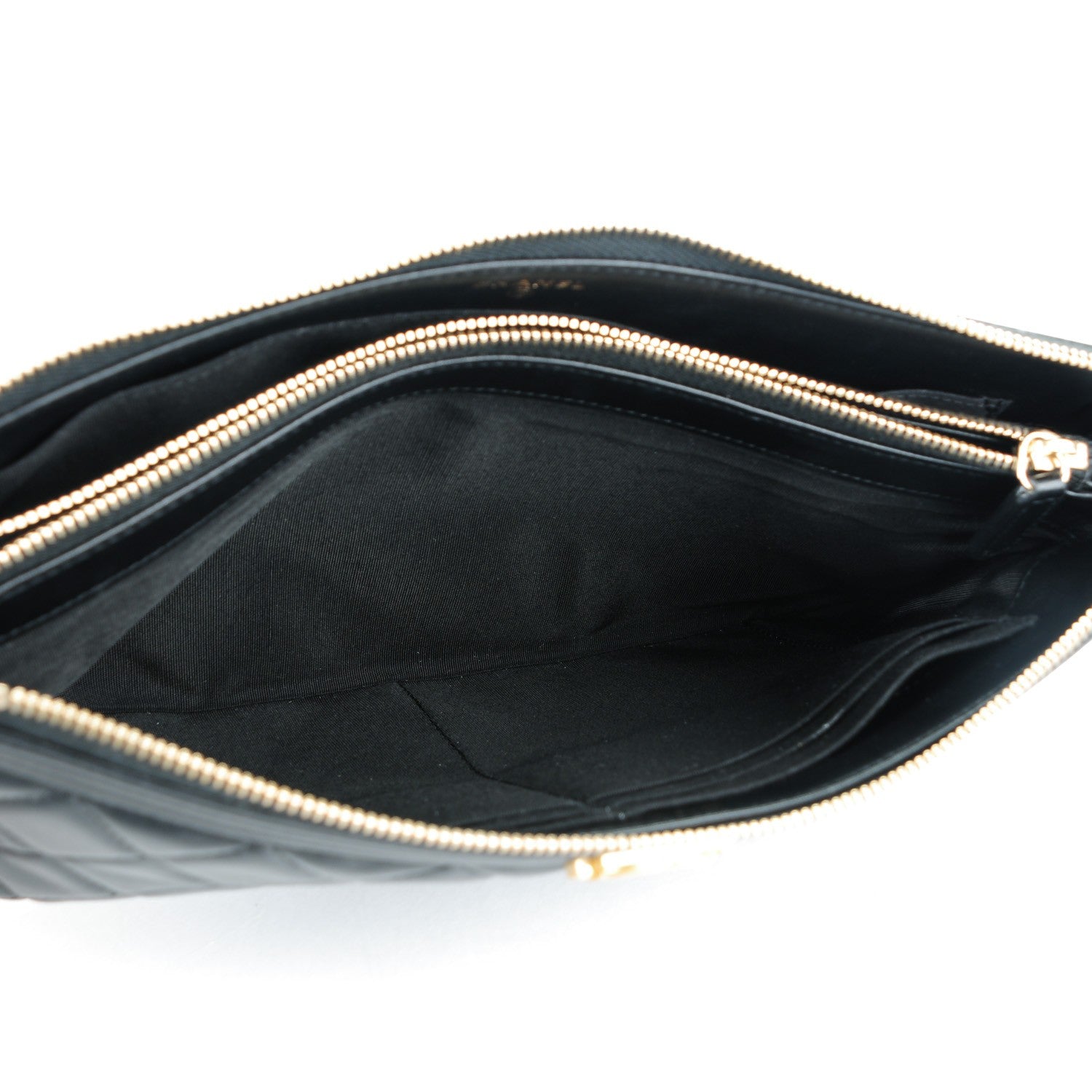Chanel Lambskin Quilted Medium Boy Pouch Black 5 of 8