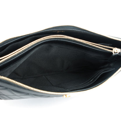 Chanel Lambskin Quilted Medium Boy Pouch Black 5 of 8