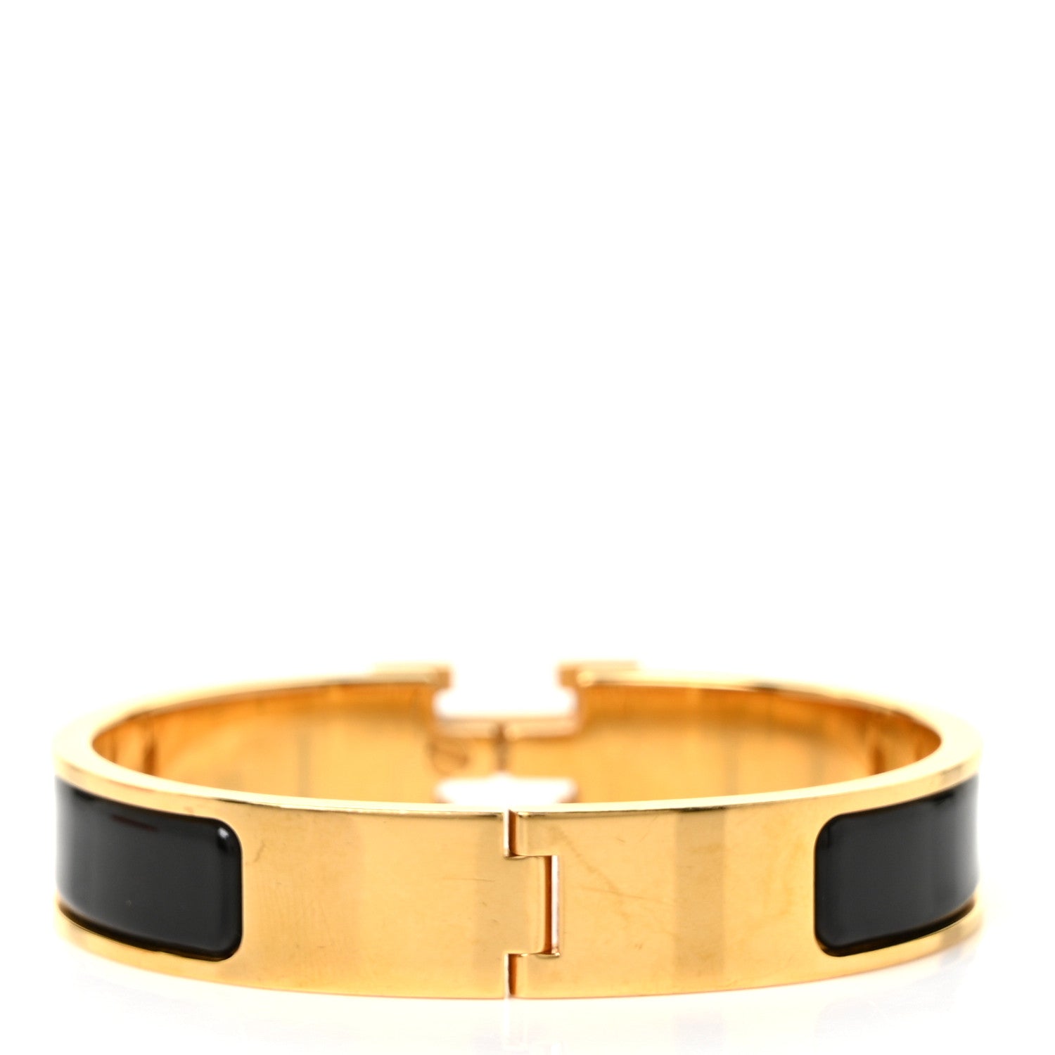 Hermes Enamel Narrow Clic Clac H Bracelet PM Black 3 of 5