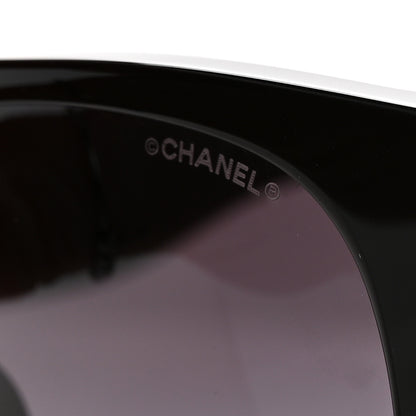 Chanel Acetate Quilted CC Pilot Sunglasses 71465A Black 7 of 8