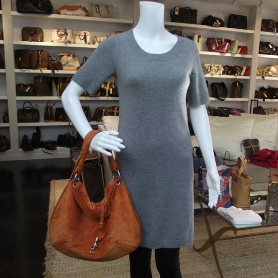 Bottega Veneta Suede Knot Hobo Orange 2 of 11