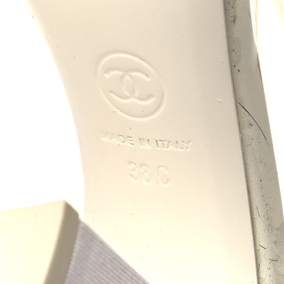 Chanel PVC Grosgrain High Boots 38 Transparent White 7 of 13