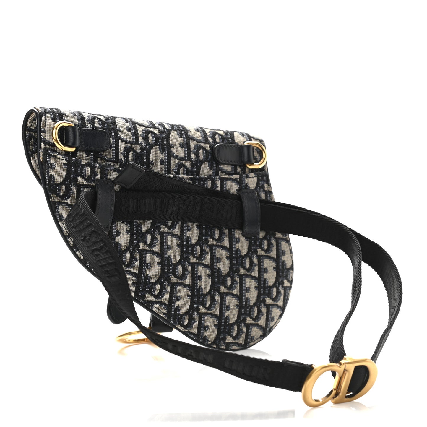 Oblique Saddle Belt Pouch Blue