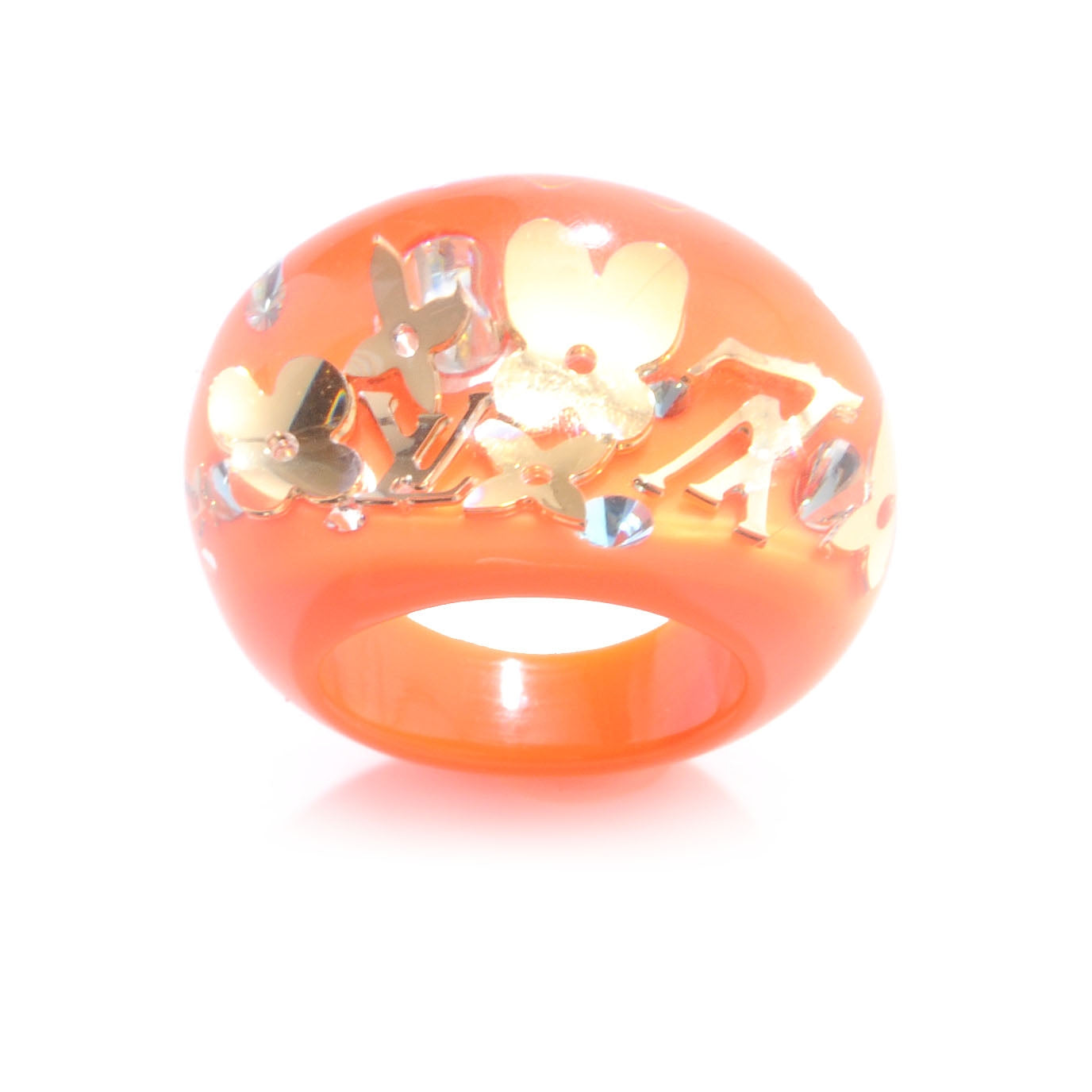 Louis Vuitton Inclusion Ring Medium 7 Orange Sunset 5 of 6