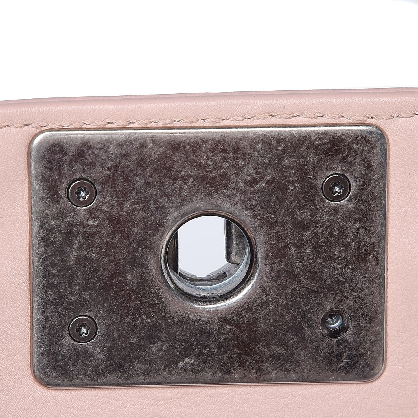 Calfskin Quilted Medium Boy Flap Light Pink