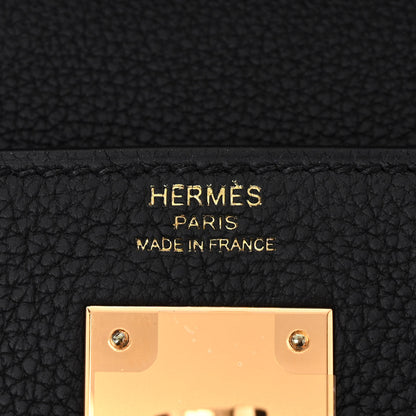 Hermes Togo Kelly Retourne 28 Black 5 of 10