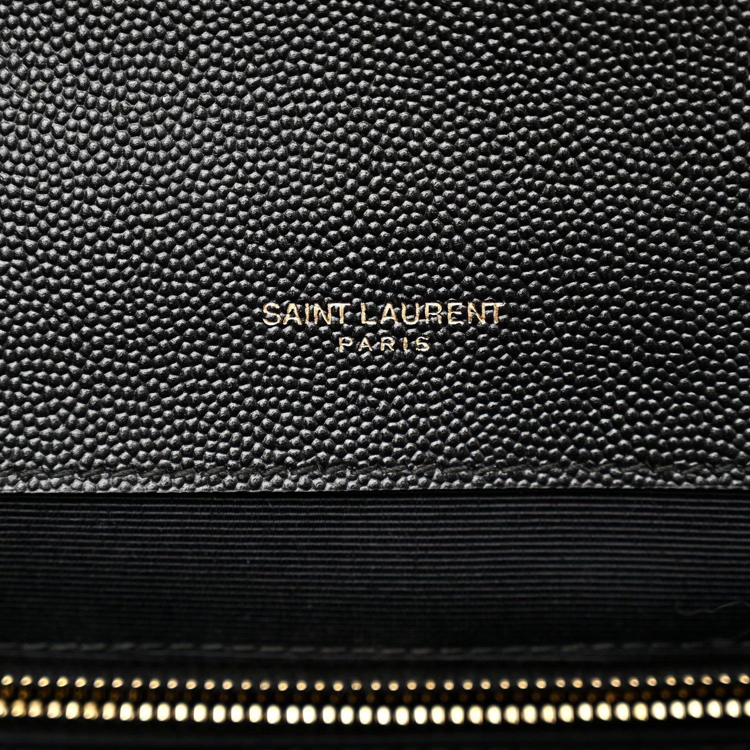 Saint Laurent Grain De Poudre Textured Mixed Matelasse Large Triquilt Monogram Satchel Black 12 of 12