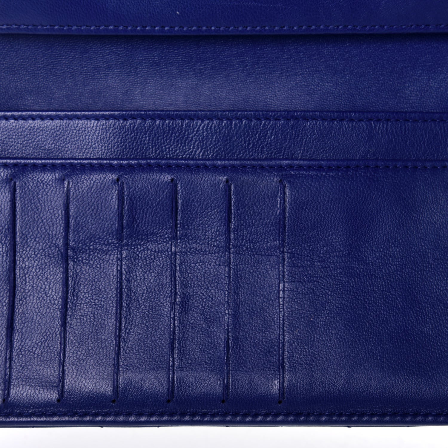 Chanel Lambskin Quilted Large Flap Wallet Navy 10 of 10