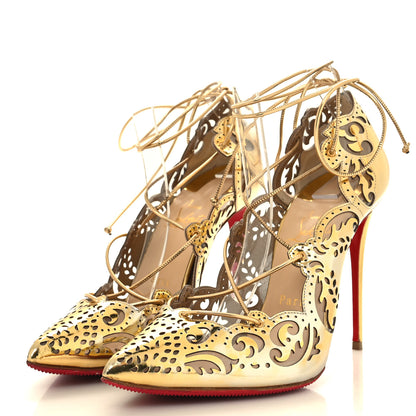 Christian Louboutin Metallic Impera 120 Pumps 39 Gold 3 of 8