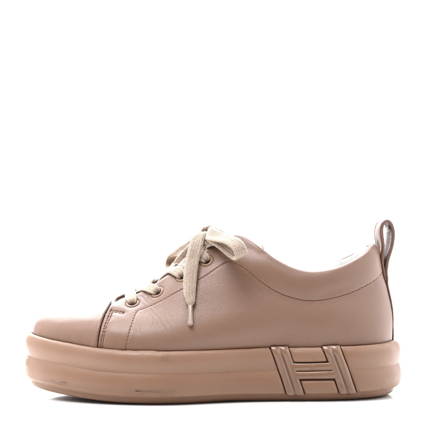 Calfskin Womens Happy Sneakers 37.5 Rose Perle