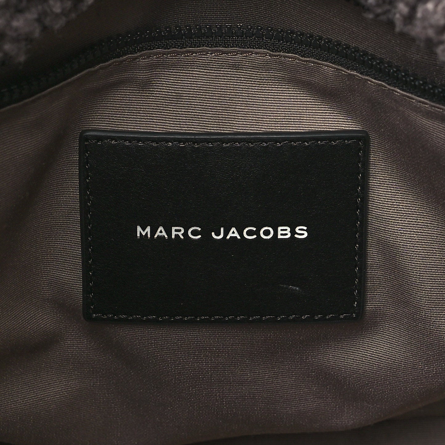 MARC JACOBS Polyester Cotton The Teddy Traveler Tote Bag Grey