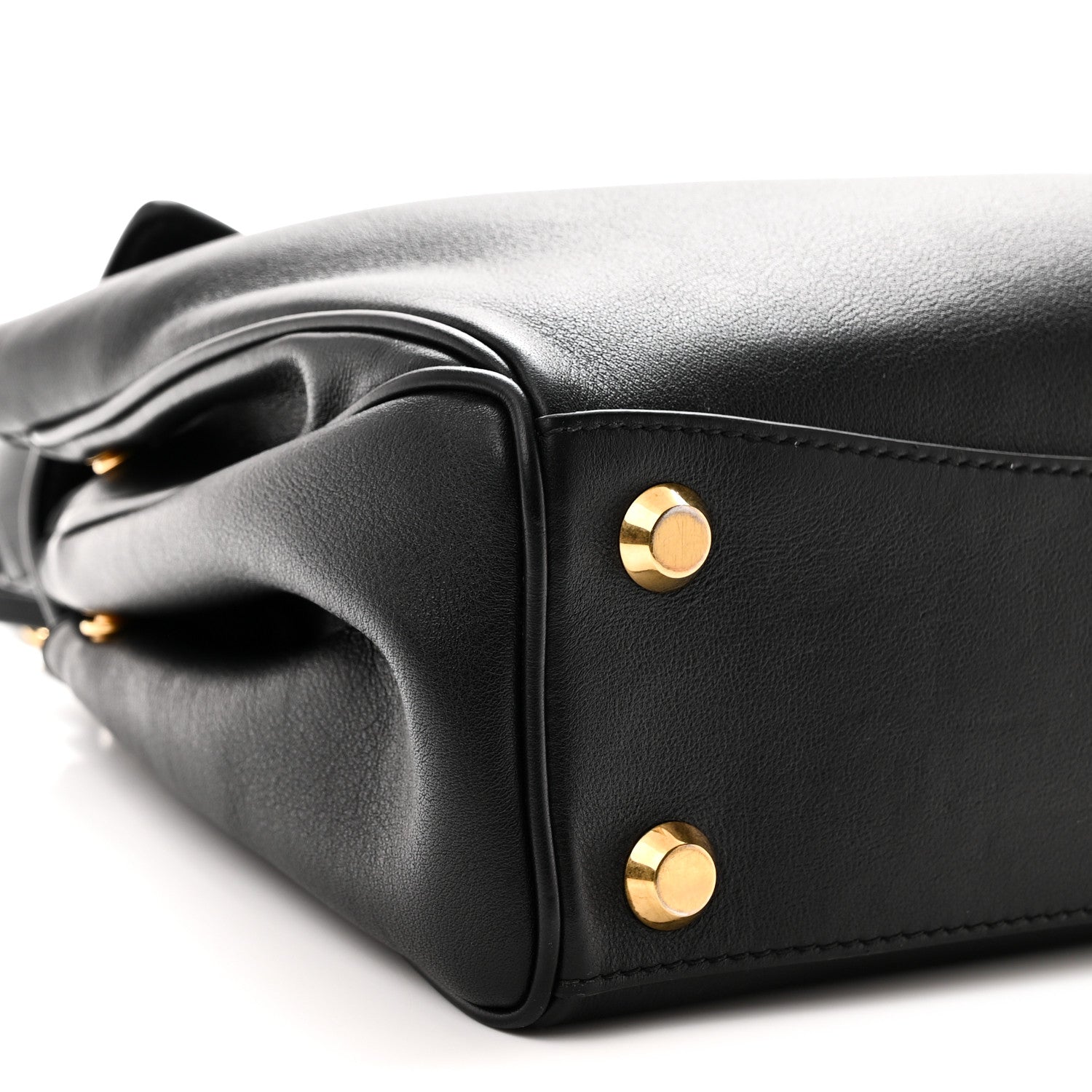 Balenciaga Natural Smooth Calfskin Small Rodeo Top Handle Handbag Black 8 of 9
