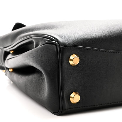 Balenciaga Natural Smooth Calfskin Small Rodeo Top Handle Handbag Black 8 of 9