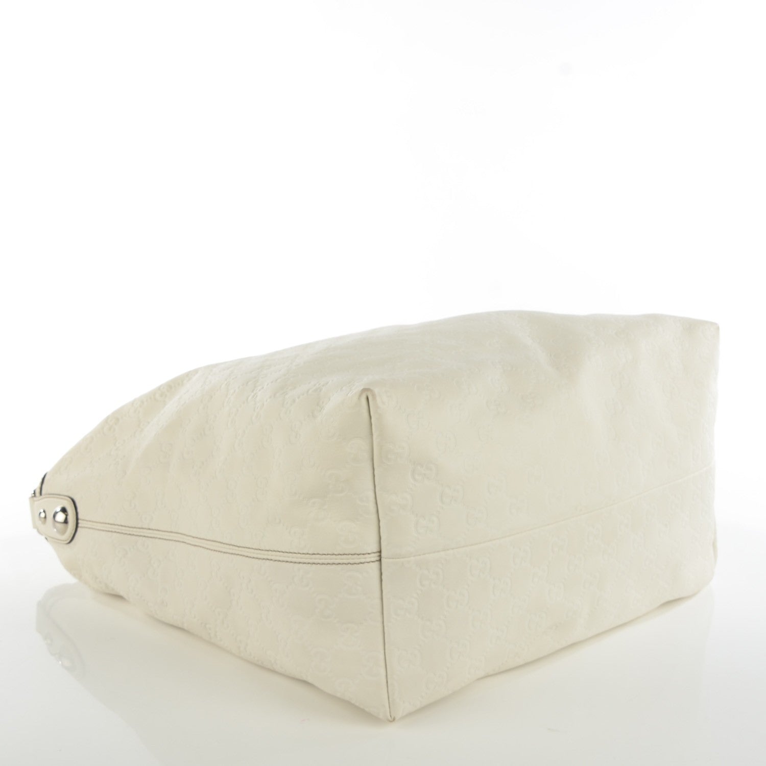 Gucci Guccissima Large Icon Bit Hobo Off White 4 of 9