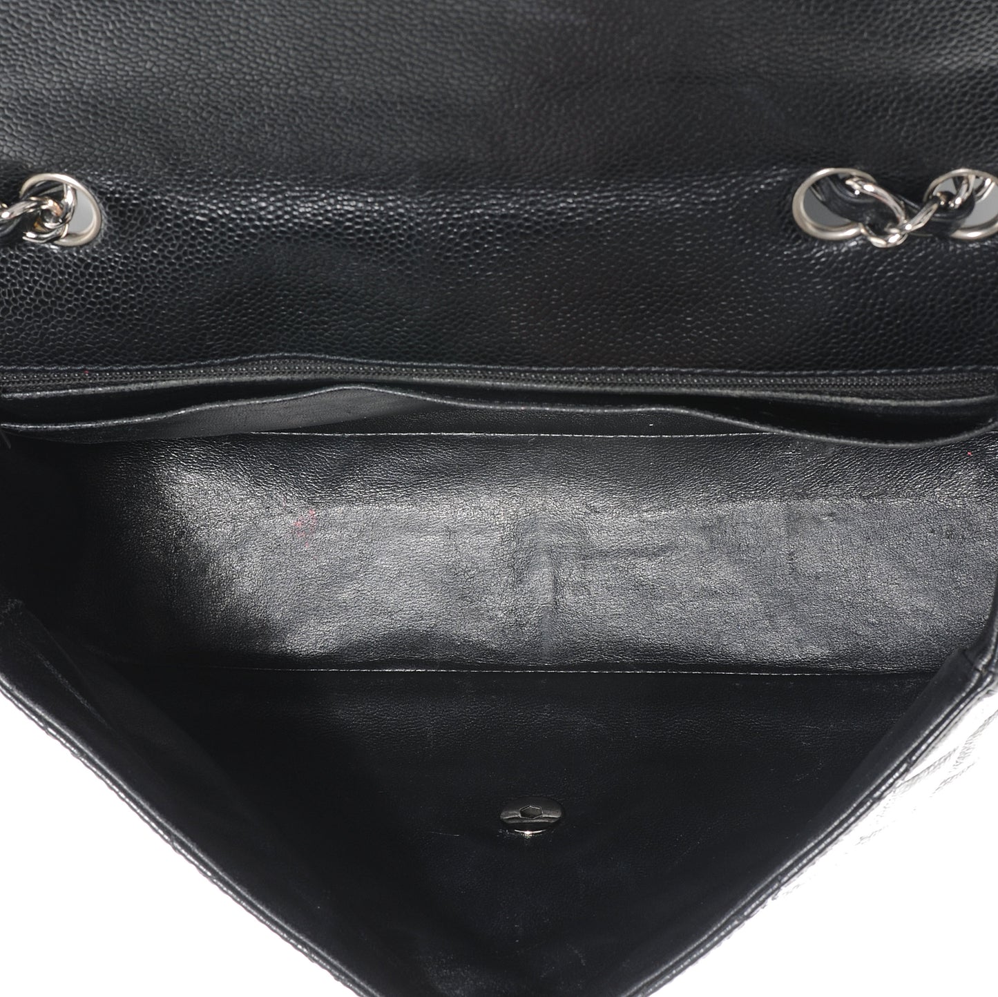 Caviar Jumbo Single Flap Black
