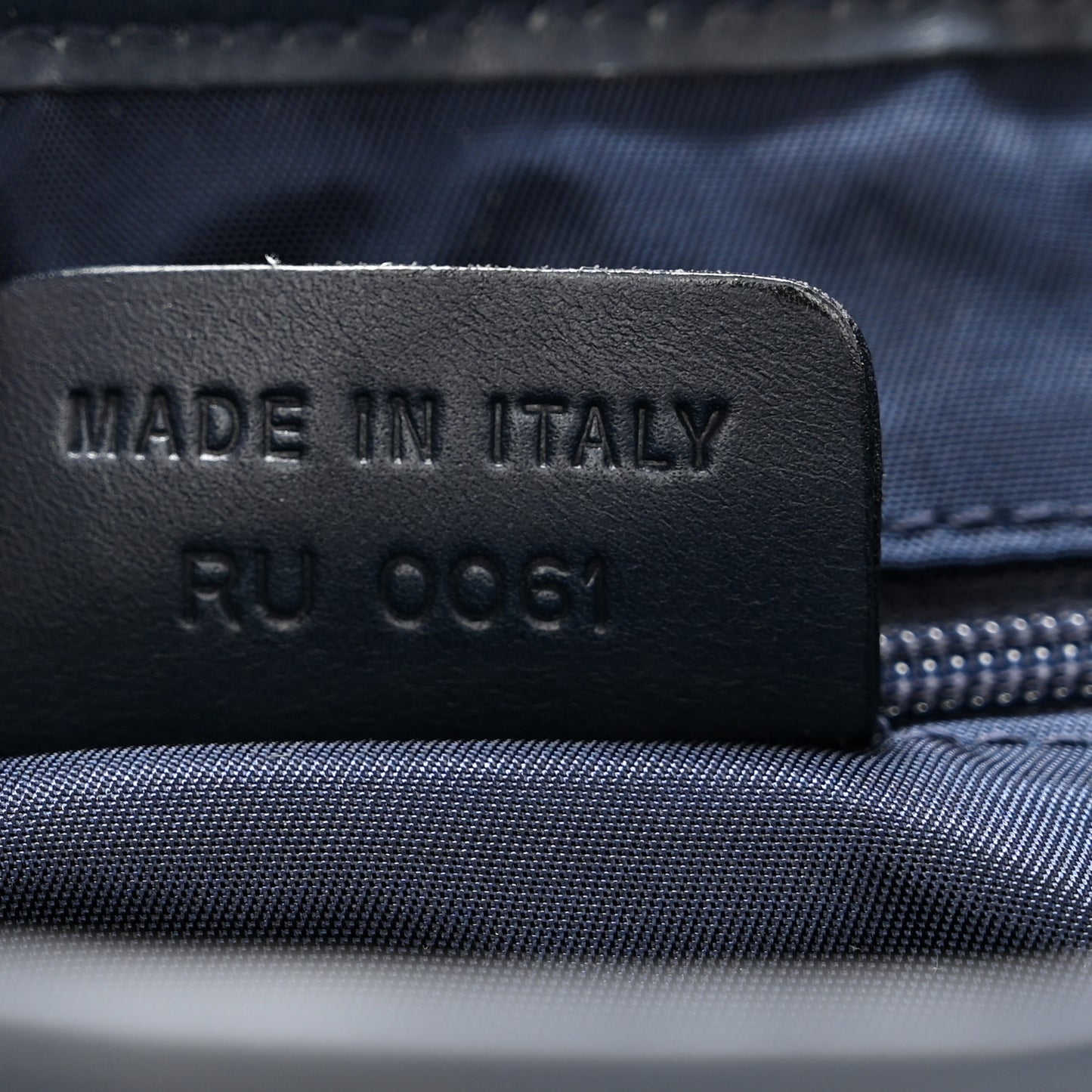 Monogram Double Saddle Bag Navy Blue