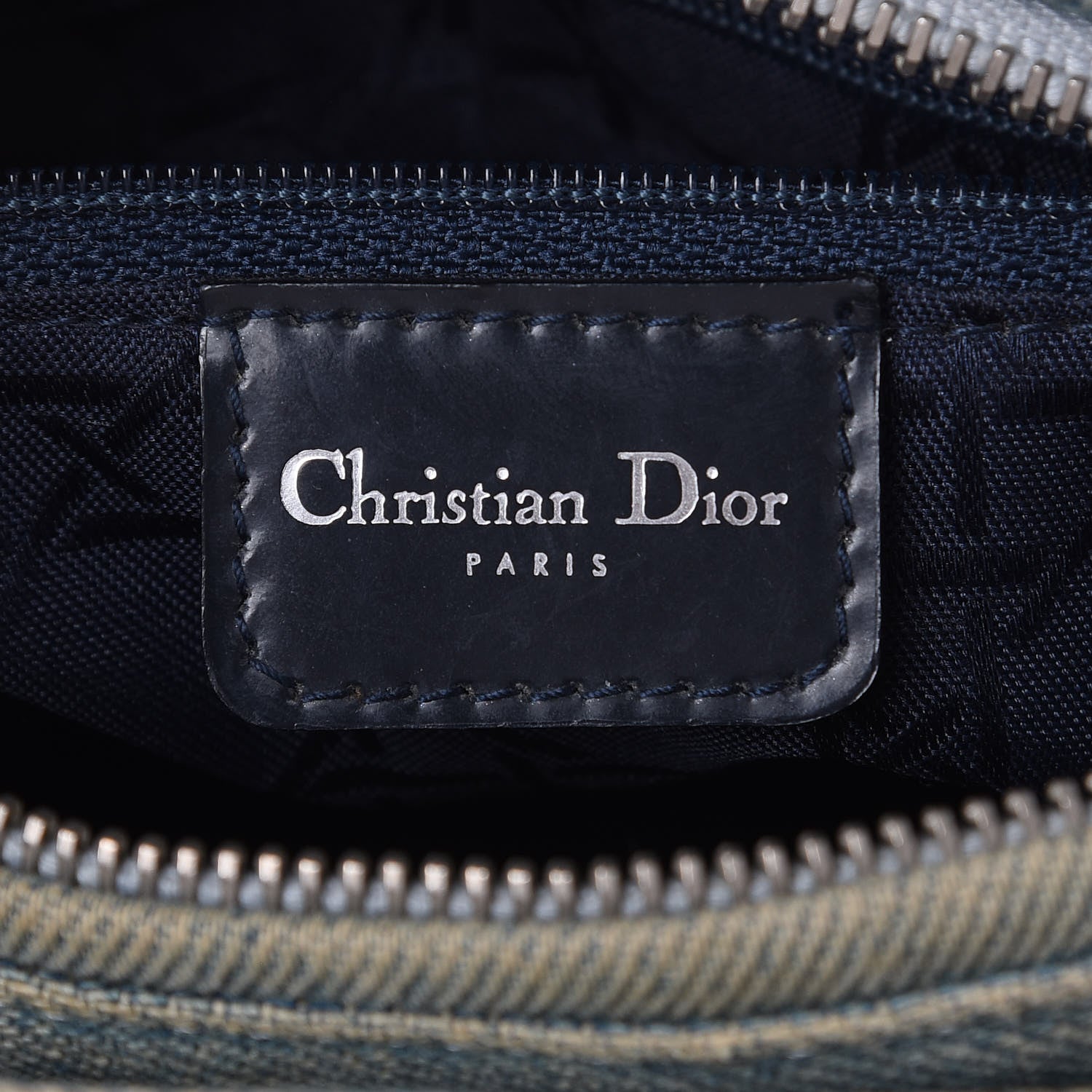 Christian Dior Denim Cannage Medium Lady Dior Blue 6 of 13