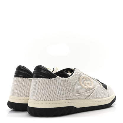 Gucci Canvas Calfskin Mens Mac80 Sneakers 8.5 Natural Black 5 of 10