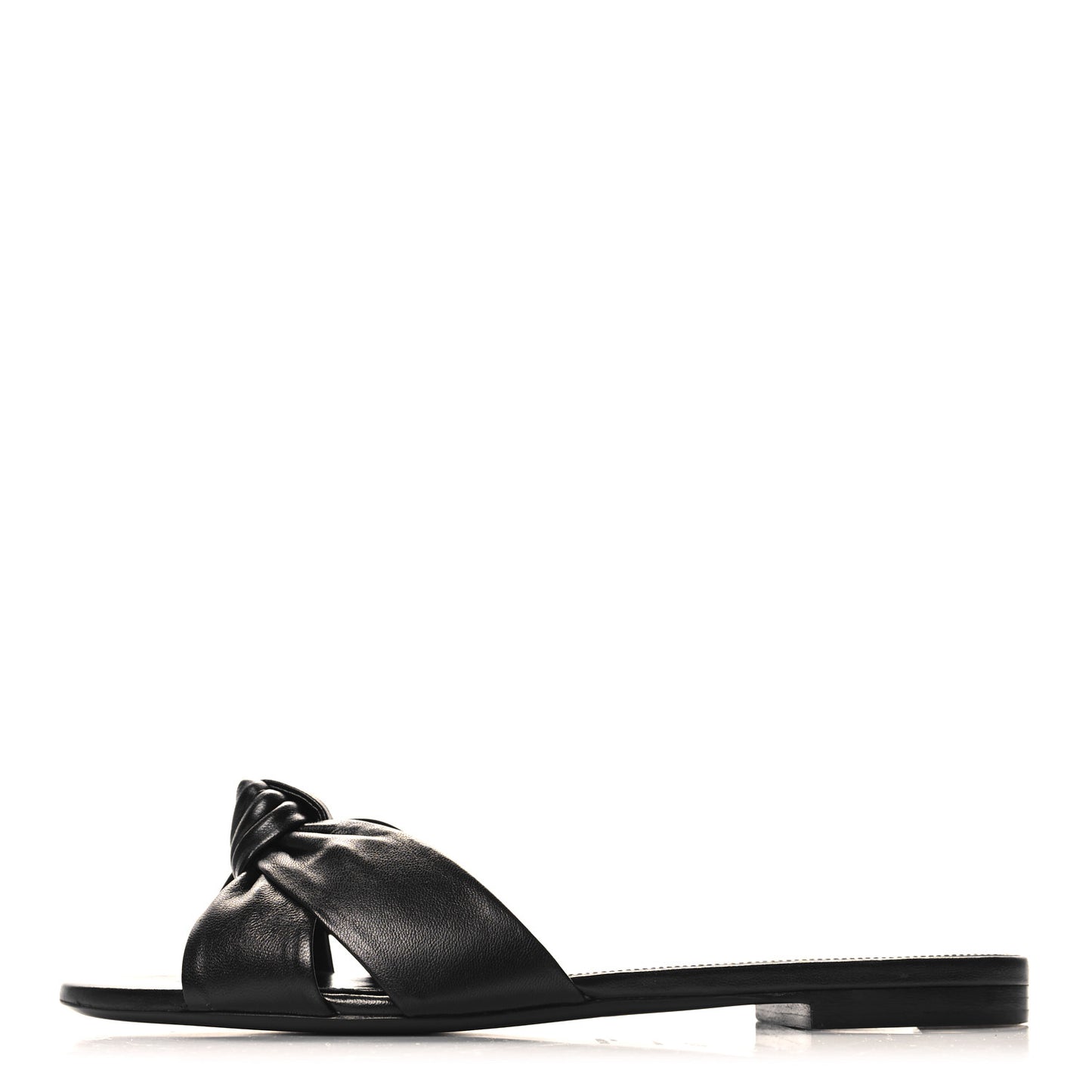 Incrociato Muriel Bianca Slide Sandals 37.5 Black