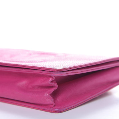 Chanel Caviar Timeless CC Wallet On Chain WOC Pink 10 of 12