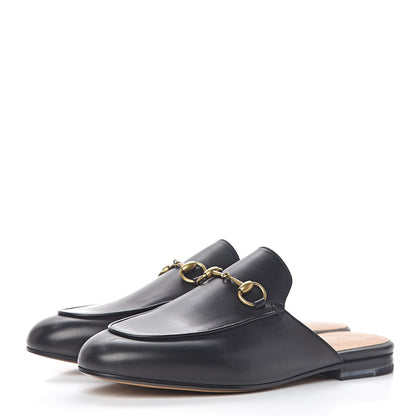 Gucci Calfskin Womens Princetown Slippers 36.5 Black 3 of 11