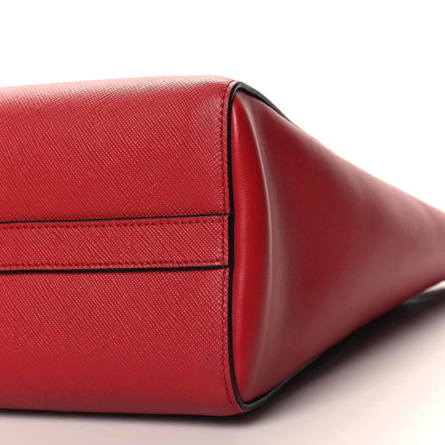 Prada Saffiano Soft Calfskin Tote Fuoco 9 of 9