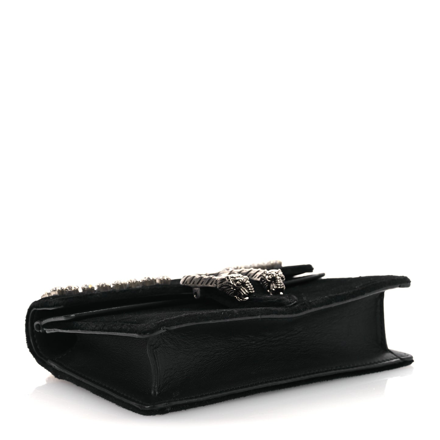 Velvet Crystal Super Mini Dionysus Shoulder Bag Black