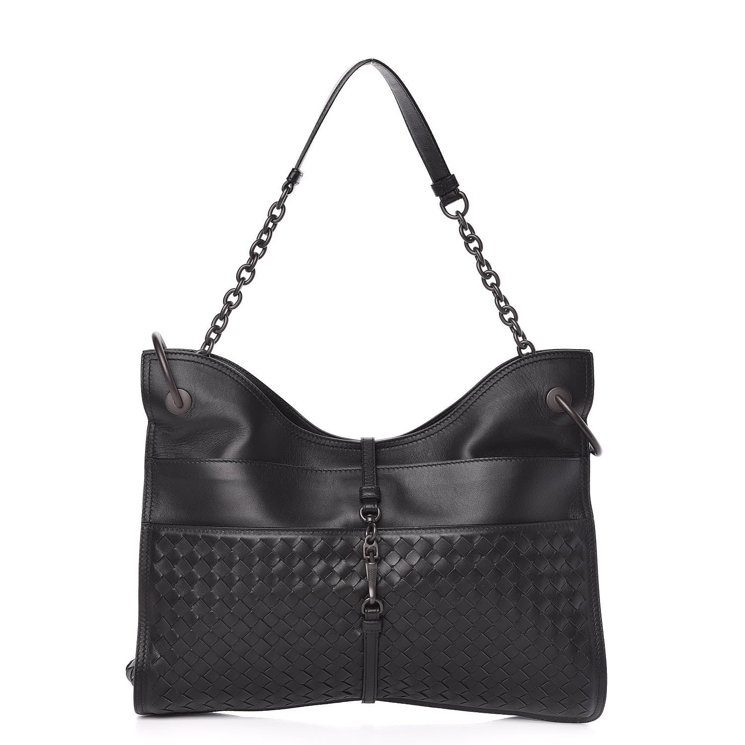 Bottega Veneta Nappa Intrecciato Beverly '71/'16 Bag Black 1 of 11