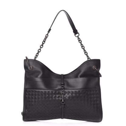 Bottega Veneta Nappa Intrecciato Beverly '71/'16 Bag Black 1 of 11