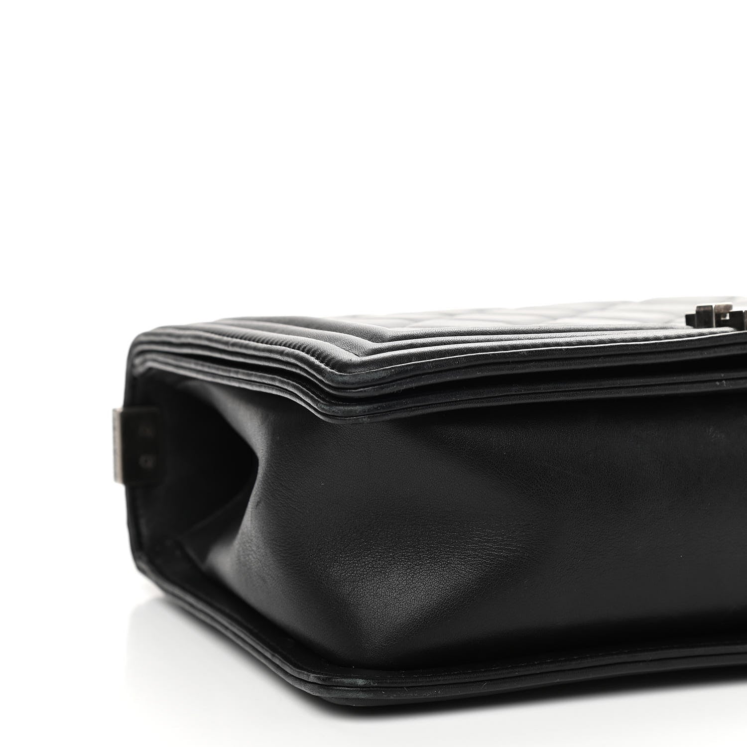 Chanel Lambskin Quilted Medium Boy Flap Black 8 of 14