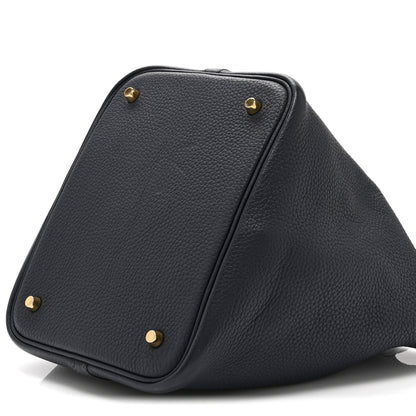 Hermes Taurillon Clemence Picotin Lock 22 MM Bleu Nuit 10 of 10