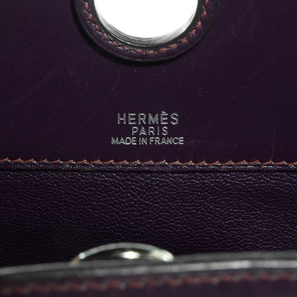 Hermes Box Leather Dalvy 30 Raisin 7 of 9