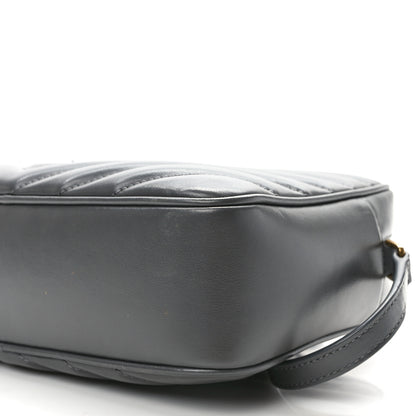 Saint Laurent Calfskin Matelasse Monogram Lou Camera Bag Storm 9 of 9