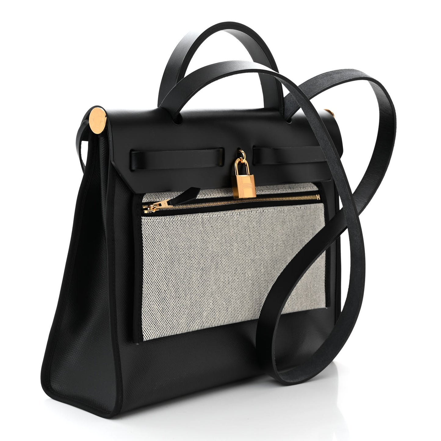 Toile H Berline Vache Hunter Herbag Zip PM 31 Black Ecru